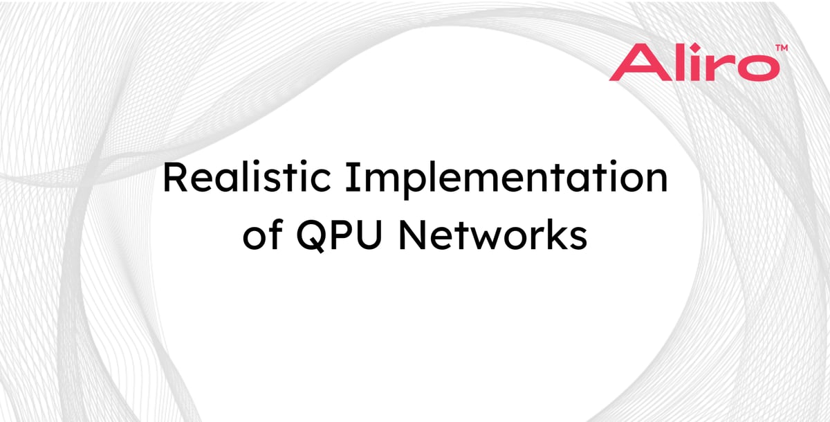 Realistic Implementation of QPU Networks